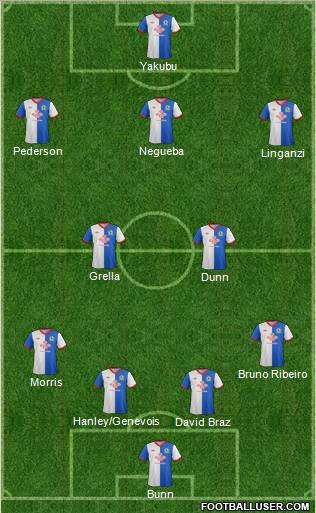 Blackburn Rovers Formation 2012