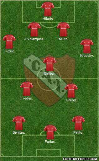 Independiente Formation 2012