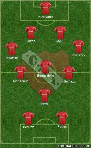 Independiente Formation 2012