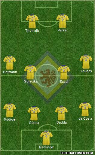 Braunschweiger TSV Eintracht Formation 2012