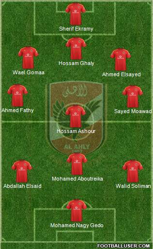 Al-Ahly Sporting Club Formation 2012