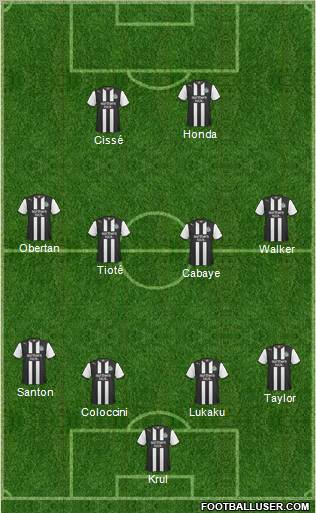 Newcastle United Formation 2012