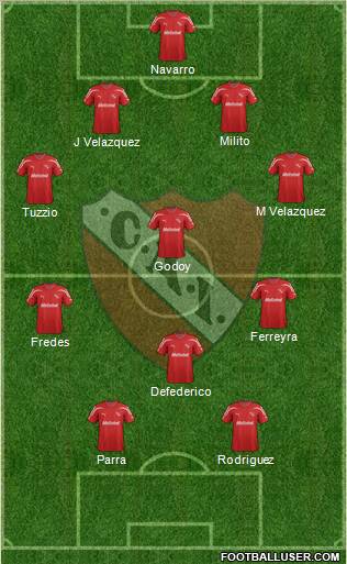 Independiente Formation 2012