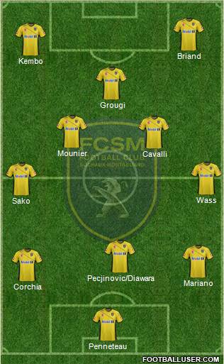 FC Sochaux-Montbéliard Formation 2012