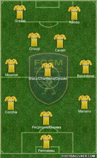 FC Sochaux-Montbéliard Formation 2012