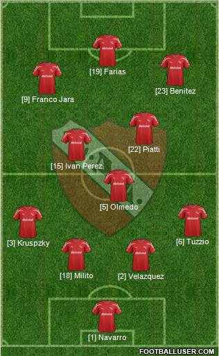 Independiente Formation 2012