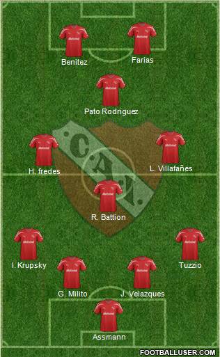 Independiente Formation 2012