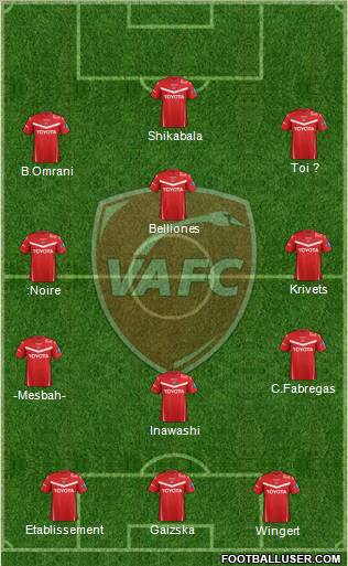 Valenciennes Football Club Formation 2012