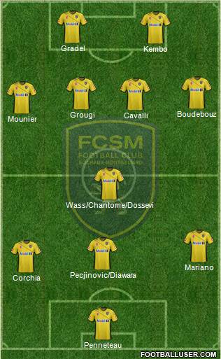 FC Sochaux-Montbéliard Formation 2012