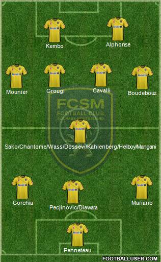 FC Sochaux-Montbéliard Formation 2012