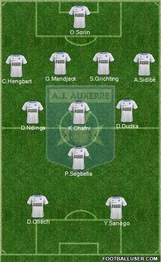 A.J. Auxerre Formation 2012