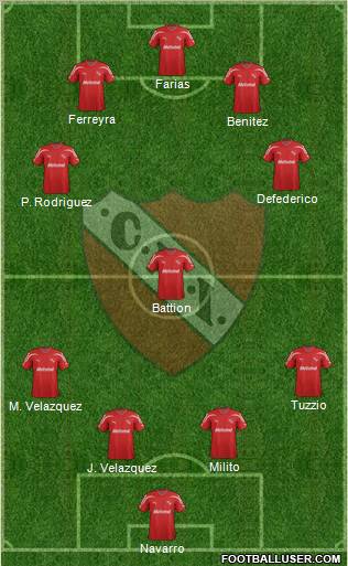 Independiente Formation 2012