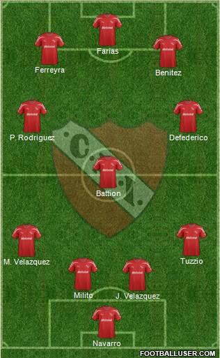 Independiente Formation 2012