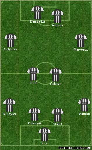 Newcastle United Formation 2012