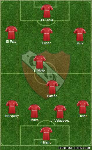 Independiente Formation 2012