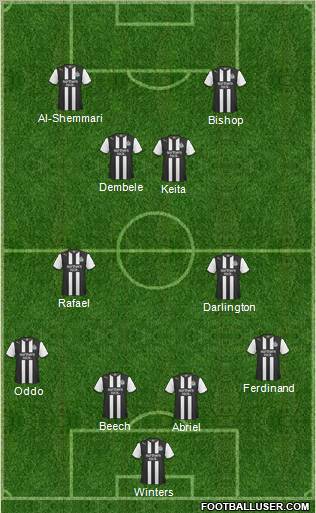 Newcastle United Formation 2012