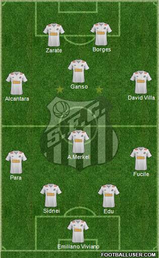 Santos FC Formation 2012