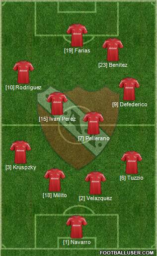 Independiente Formation 2012