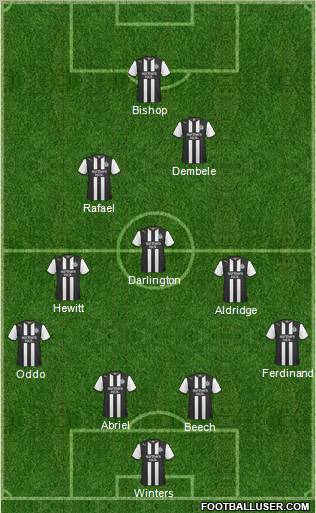 Newcastle United Formation 2012