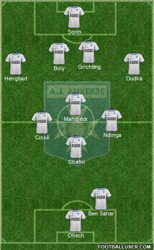 A.J. Auxerre Formation 2012