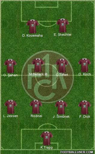 1.FC Kaiserslautern Formation 2012