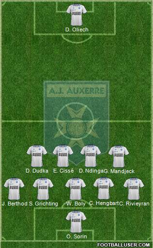 A.J. Auxerre Formation 2012