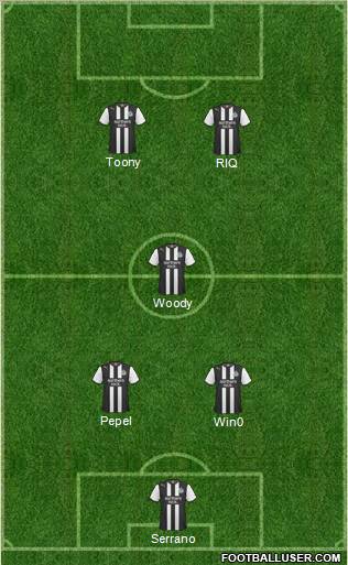 Newcastle United Formation 2012