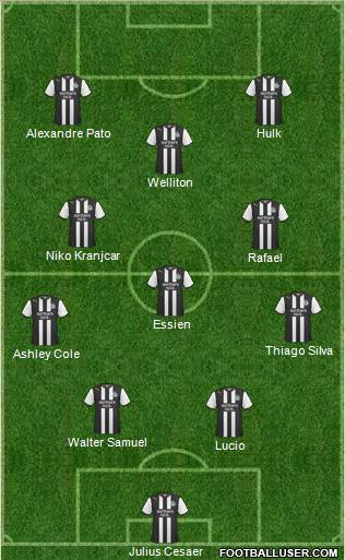 Newcastle United Formation 2012