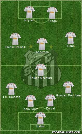 Santos FC Formation 2012