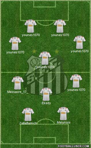 Santos FC Formation 2012