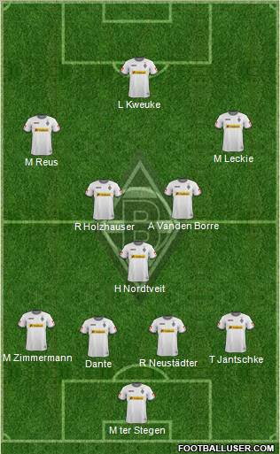 Borussia Mönchengladbach Formation 2012