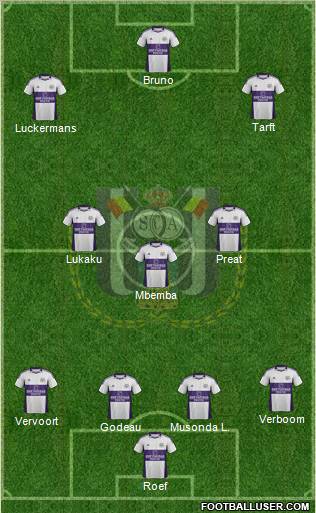 RSC Anderlecht Formation 2012