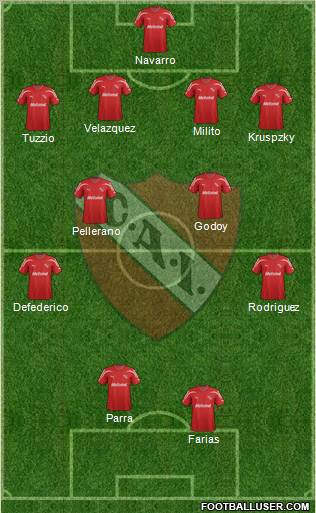 Independiente Formation 2012