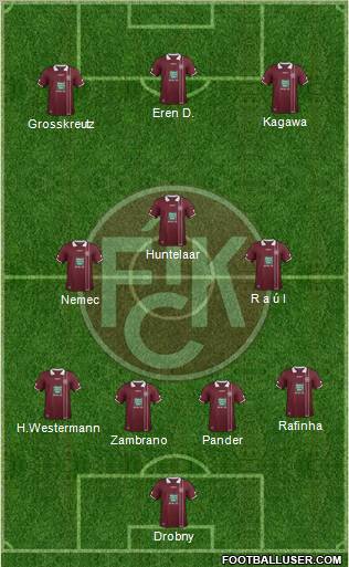 1.FC Kaiserslautern Formation 2012