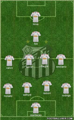 Santos FC Formation 2012