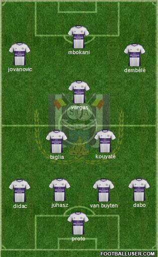 RSC Anderlecht Formation 2012