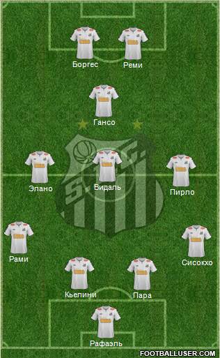 Santos FC Formation 2012