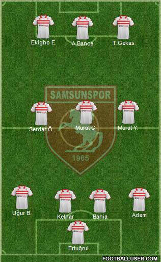 Samsunspor Formation 2012