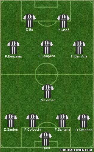 Newcastle United Formation 2012