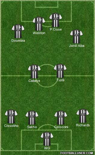 Newcastle United Formation 2012