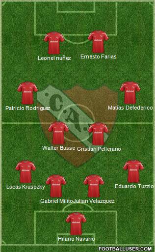 Independiente Formation 2012