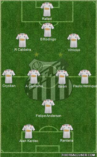 Santos FC Formation 2012