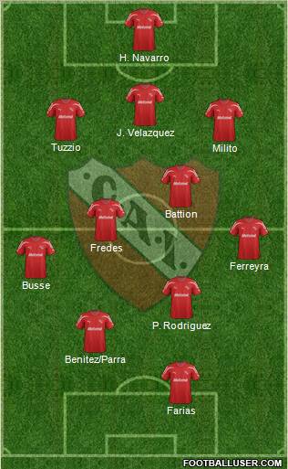 Independiente Formation 2012