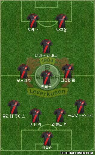 Bayer 04 Leverkusen Formation 2012