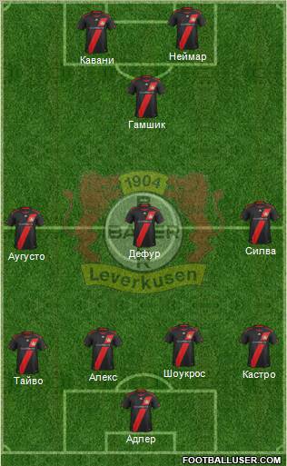 Bayer 04 Leverkusen Formation 2012