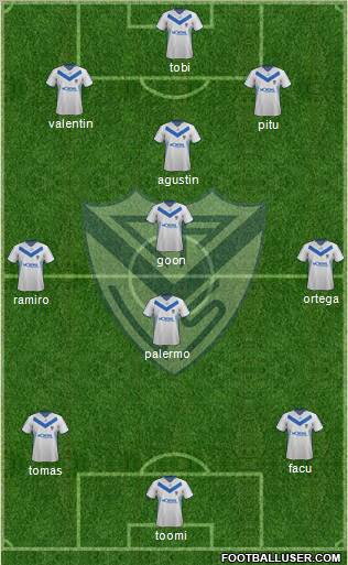 Vélez Sarsfield Formation 2012