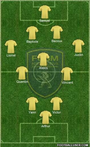 FC Sochaux-Montbéliard Formation 2012