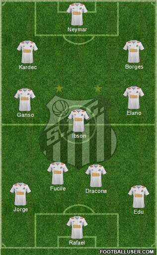 Santos FC Formation 2012