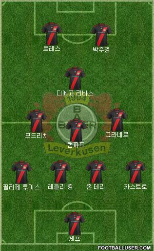 Bayer 04 Leverkusen Formation 2012