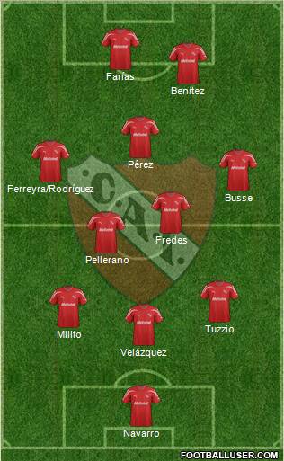 Independiente Formation 2012